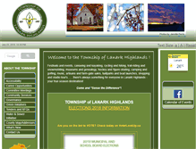 Tablet Screenshot of lanarkhighlands.ca